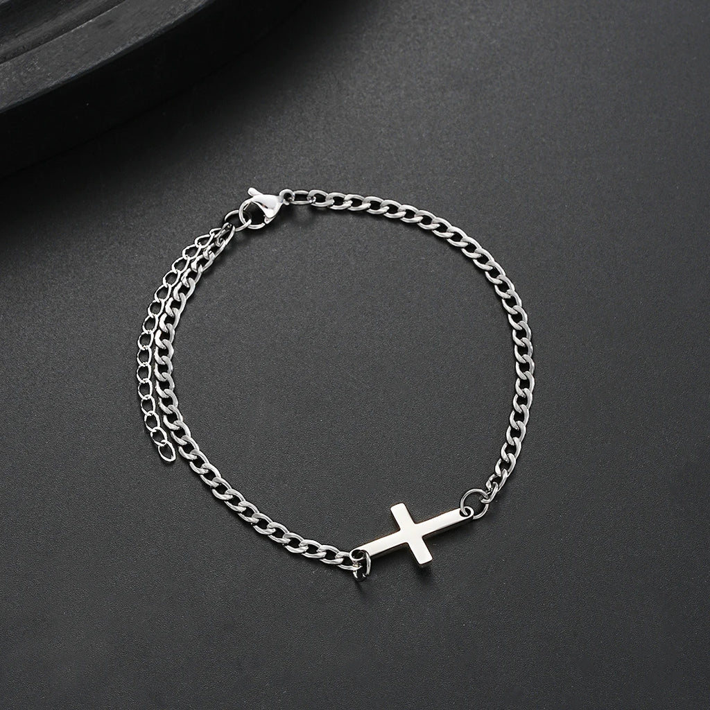 Faith As Your Protection / Cross Bracelet Chain