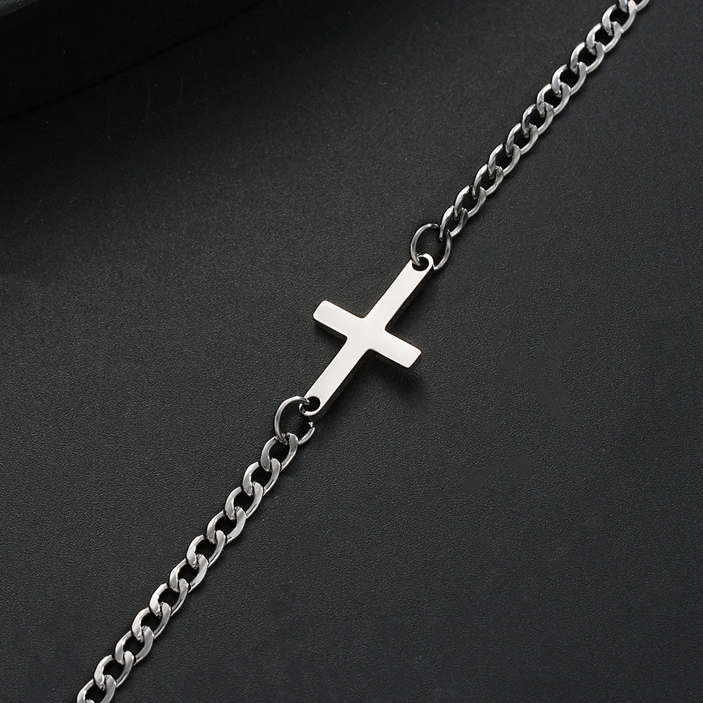 Faith As Your Protection / Cross Bracelet Chain