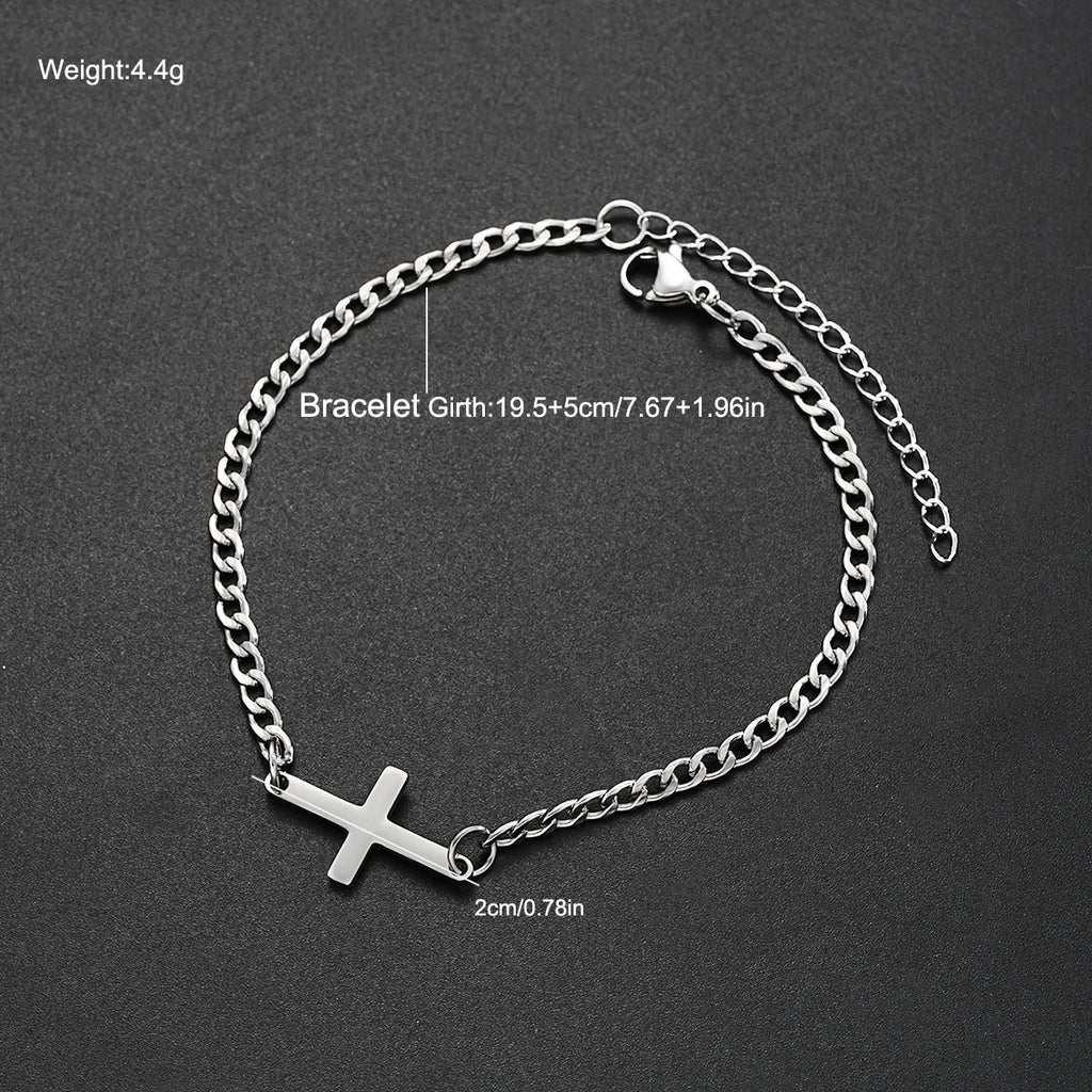 Faith As Your Protection / Cross Bracelet Chain