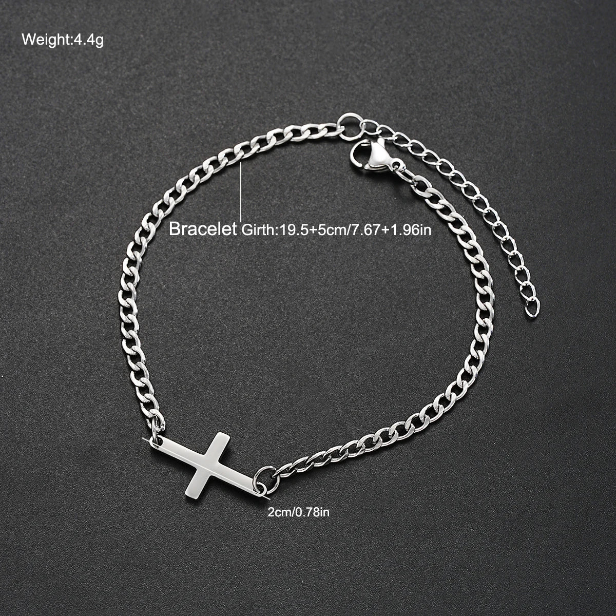 Faith As Your Protection / Cross Bracelet Chain